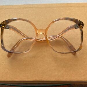 Vintage 70s 80s DVF Gradient Brown Glasses eyeglasses frames